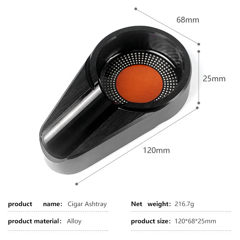 New design product smoking gadgets smoke shop luxury cigar accessories Alloy Cigar cigarette  Ashtray