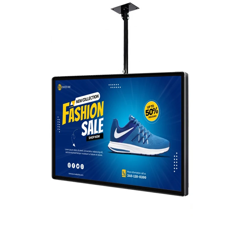 Samidisplay комнатный цифровой монитор с горизонтальным распознаванием вертикальный ЖК-экран настенный рекламный дисплей программным обеспечением Cms