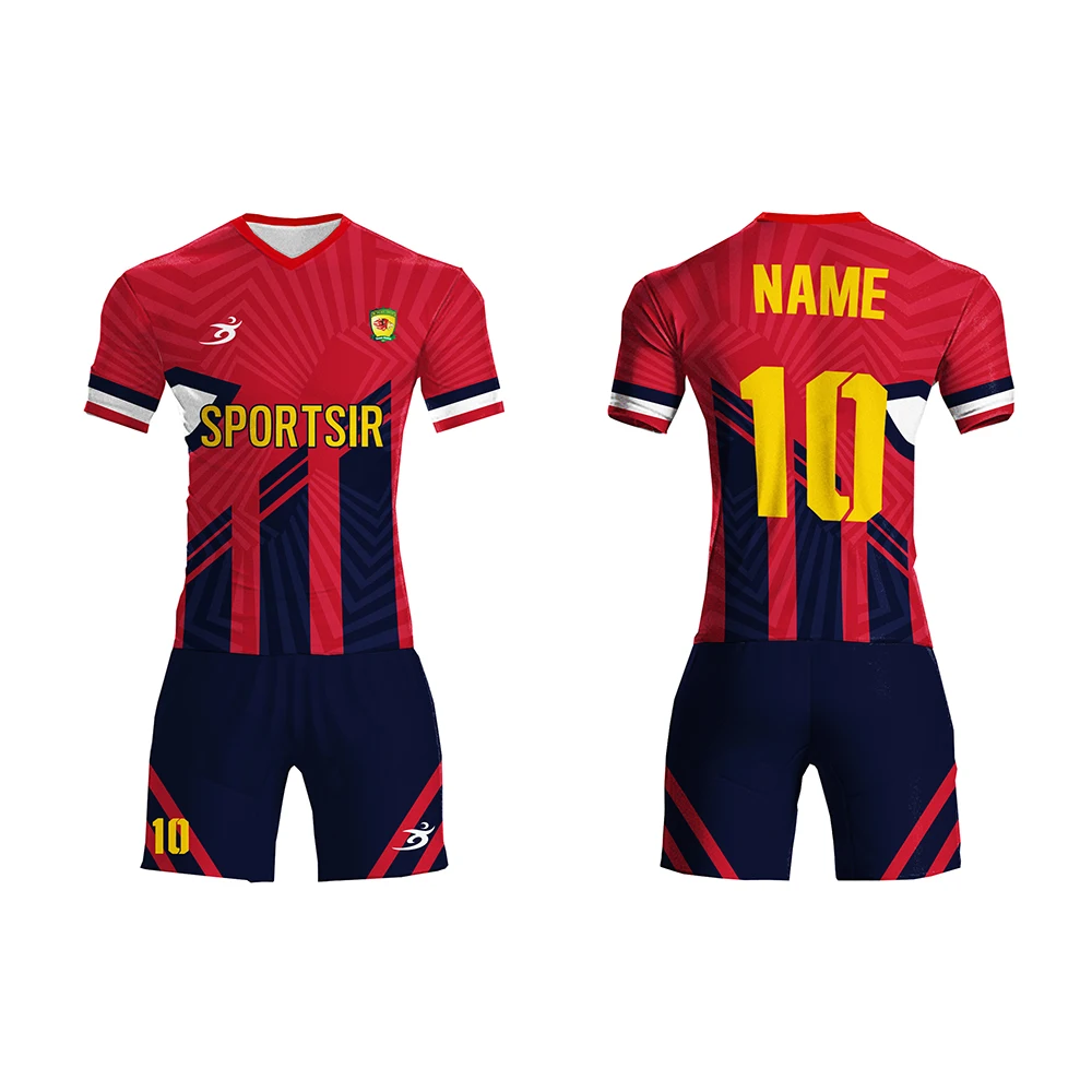 NO.1 NEW DESIGN Custom  OEM Print Football Soccer Wear Uniform B2Factory Teamwear Cloth club Soccer Jerseys