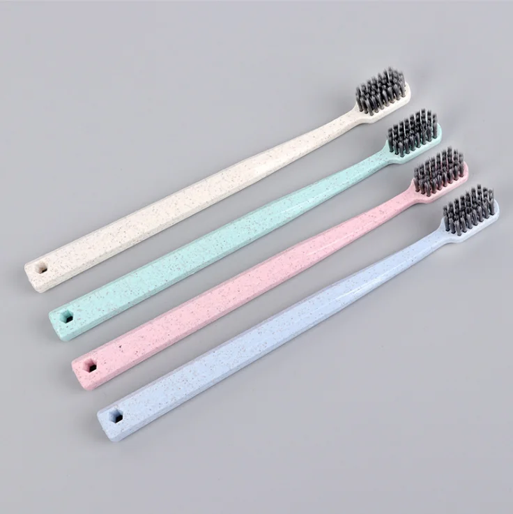 Биоразлагаемая зубная щетка из пла, профессиональный уход за зубами, OEM дизайн, 100% натуральный