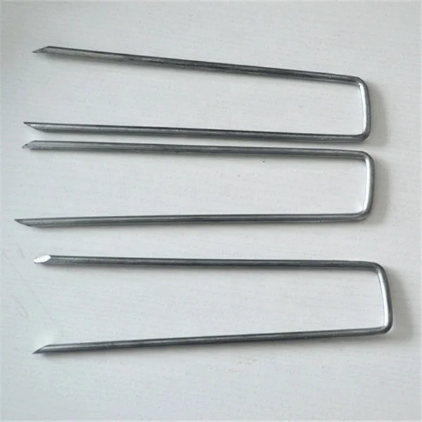 garden landscape fabric pins U shaped sod staple