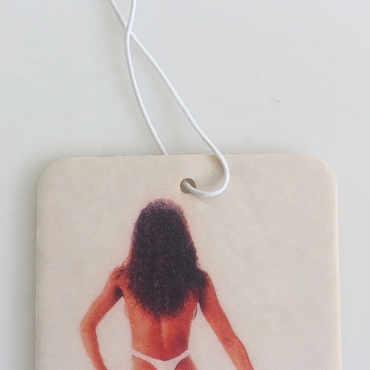 Gifts promotional printed hanging paper women sexy scents home toilet air freshener