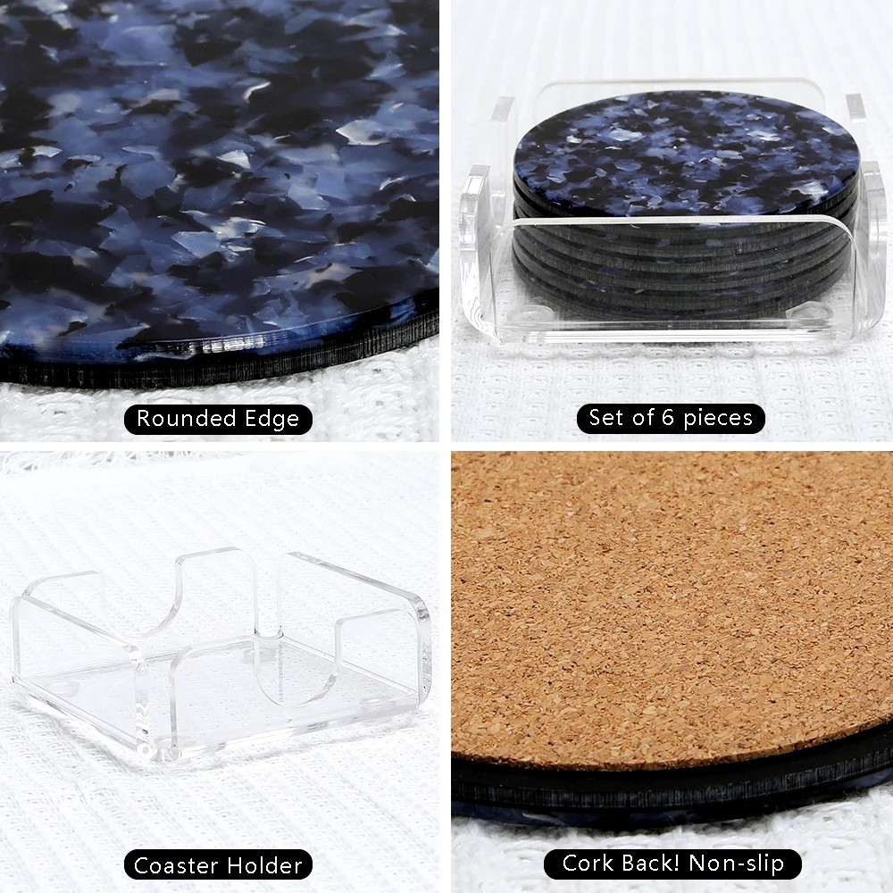 custom wholesale acrylic coaster set wholesale slate coaster