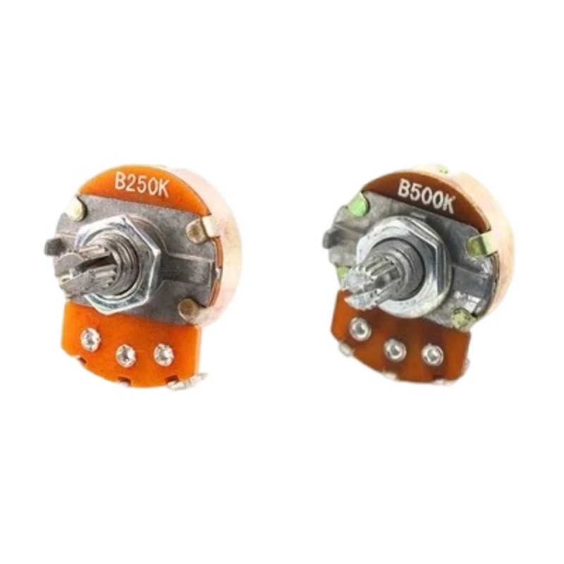 WH148 Audio Pots 15mm 18mm Shaft Volume and Tone Controls A500K B500K A250K B250K Guitar Potentiometer 500k 250k