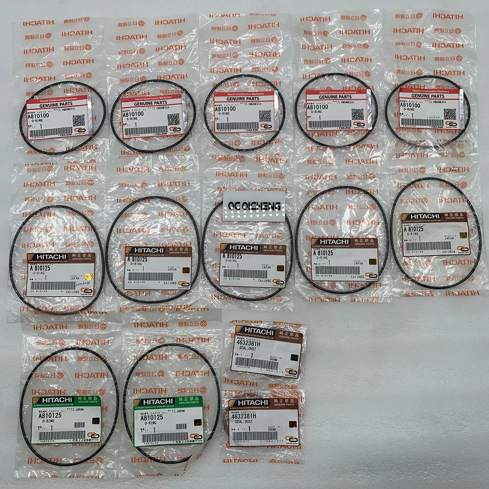 Good Quality Viton Silicone Spring O Ring Seals Set Mental O-Ring Set A810125  A 810125 for EX75UR-3  EX120-5HG