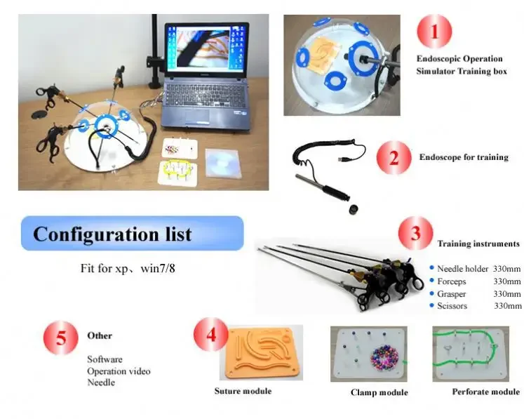 Guangzhou Factory Medical Science Teaching Model Surgical Training Laparoscopic Surgery Laparoscopy Training Simulator