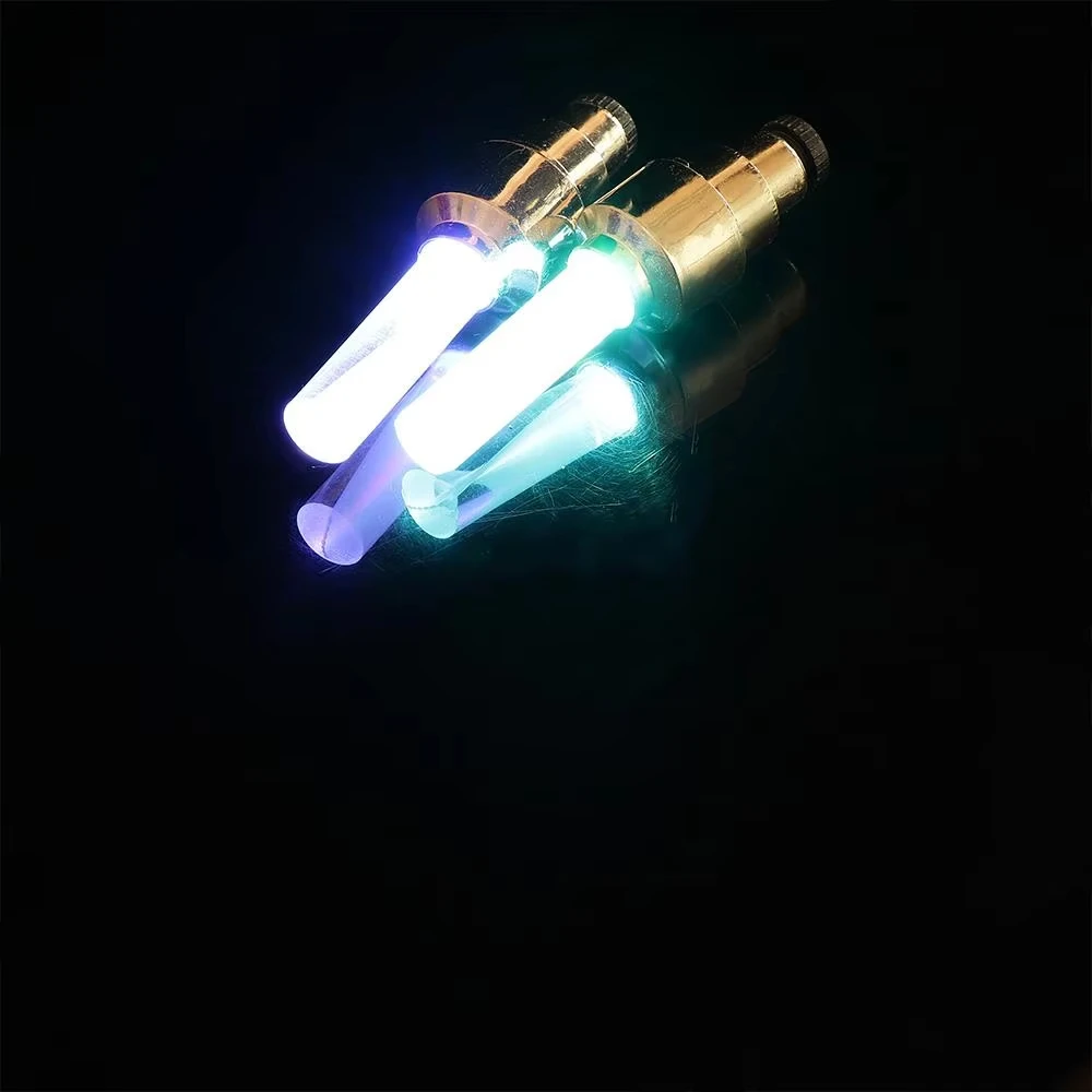 2 Pcs Colorful Waterproof LED Flash Light Tire Valve Battery Powered Bike Car Wheel Bicycle Tire Decoration LED Light