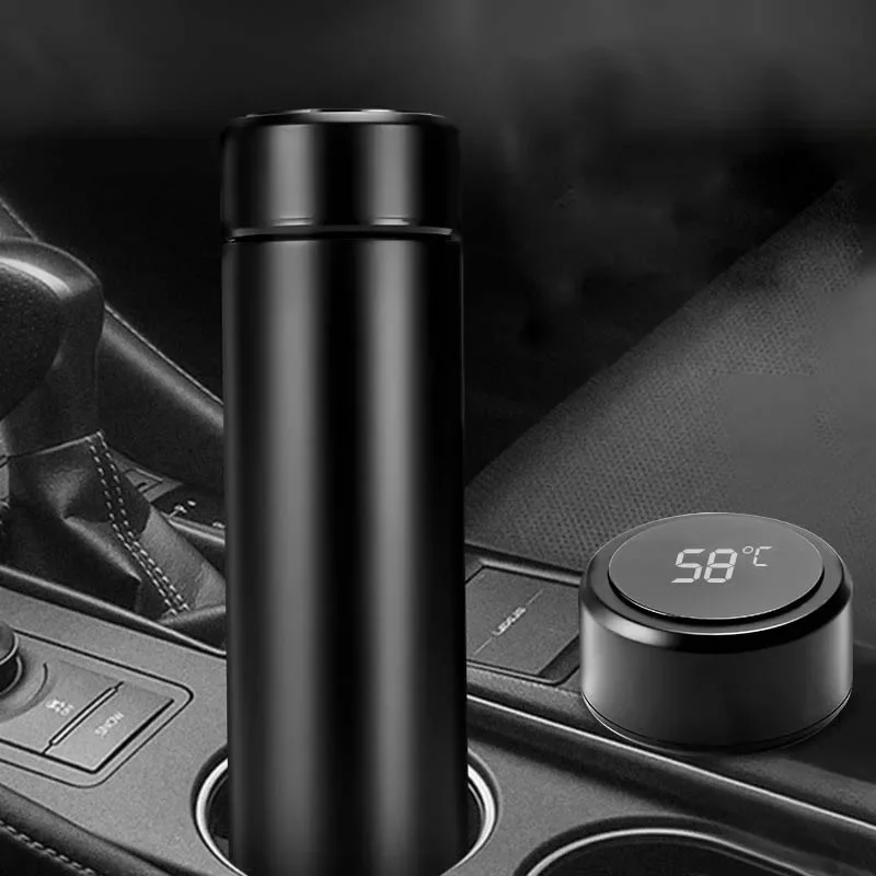 temperature bottle termo inteligente infuser water bottle vacuum flasks tea cup with infuser