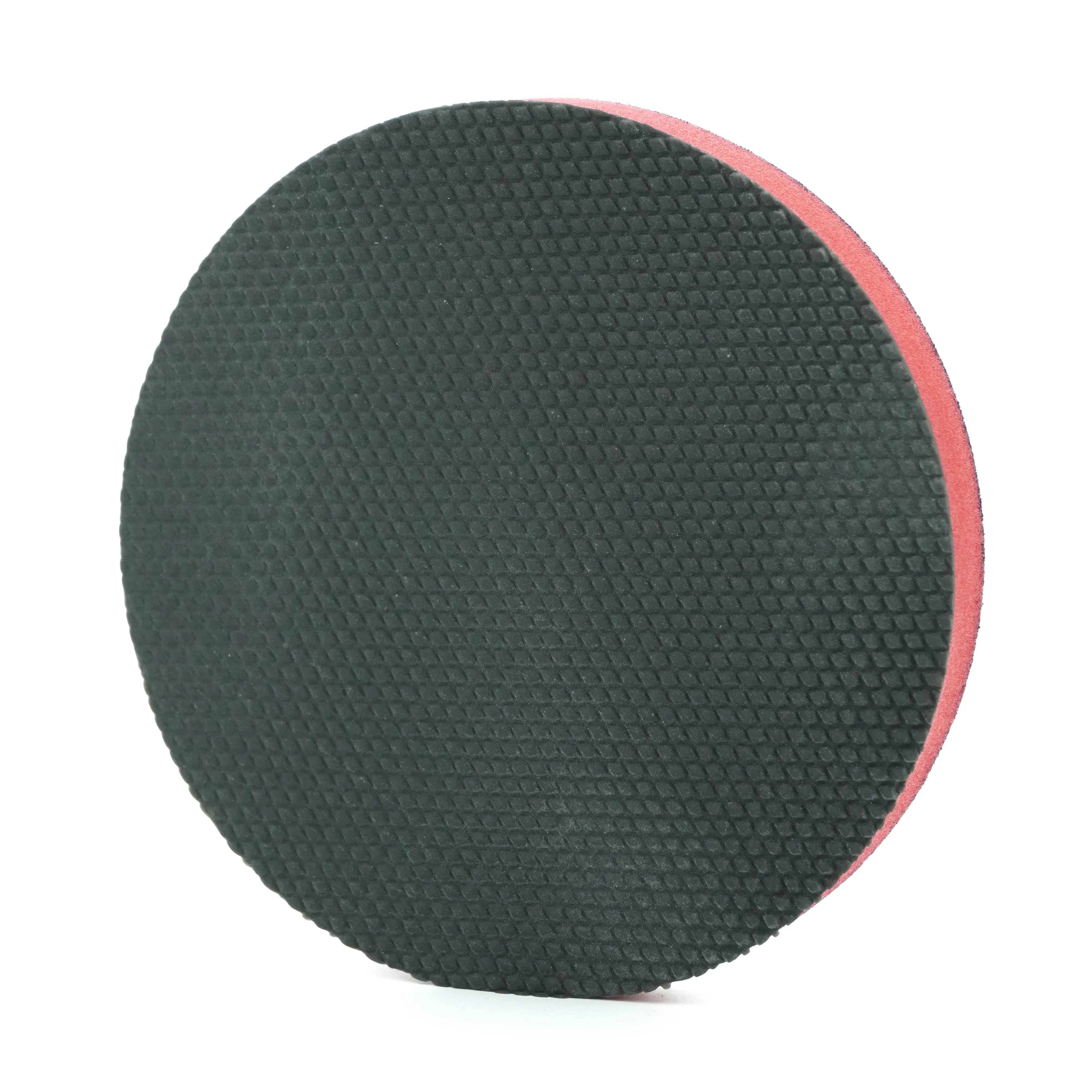 High Quality Medium Grade Red Foam 6 Inch Clay Pad Car Care Decontamination Clay Pad
