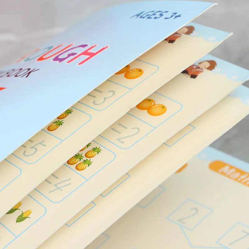 CL872 Reusable Magic Ink Practice Copybook For Kids Child Book Printing Books English Groove Calligraphy Exercise Book