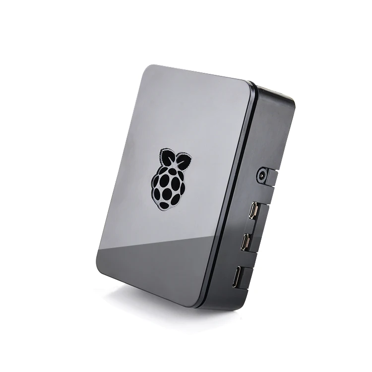Корпус из АБС-пластика для Raspberry Pi 4 Model B прозрачный черный корпус
