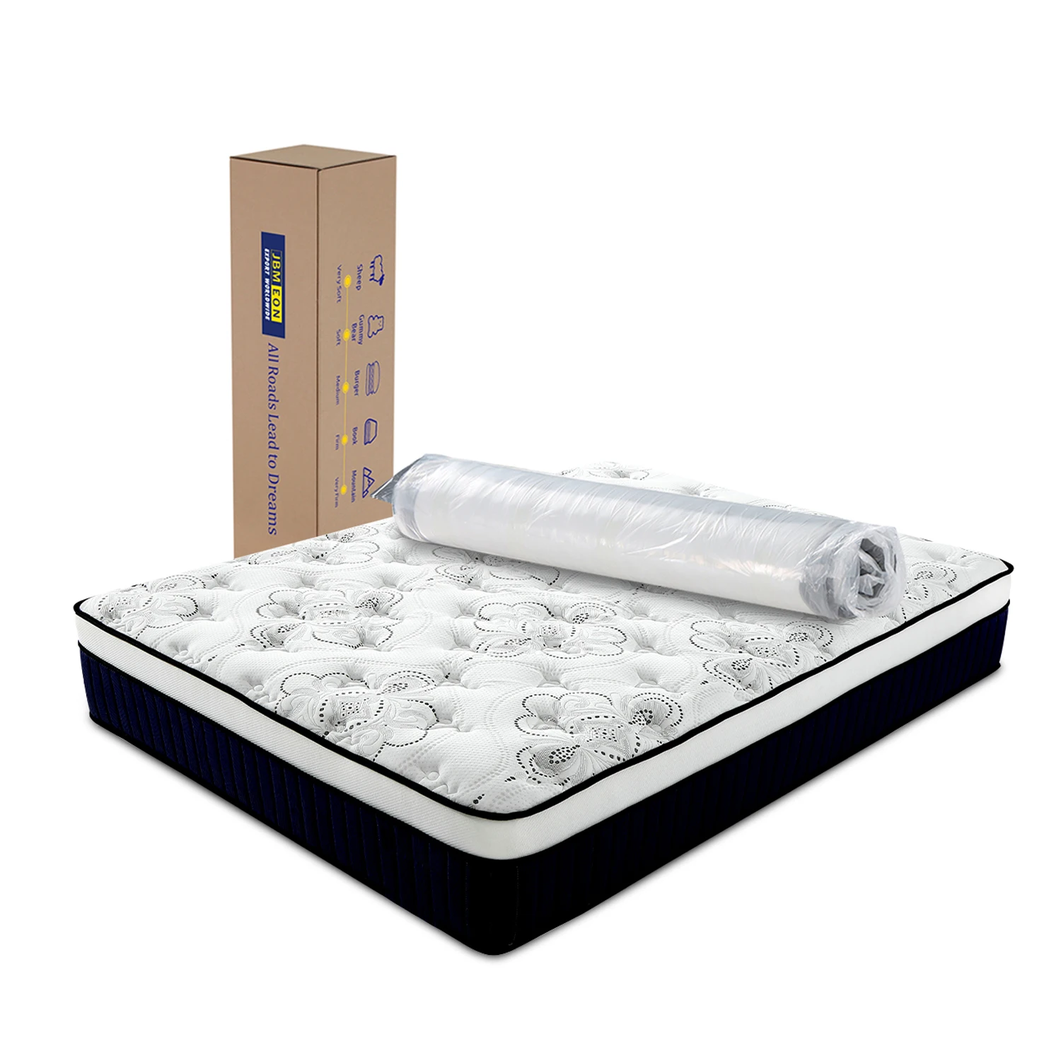 Orthopedic Charcoal Foam OEM/ODM Mattress Full Super King Queen Size Pocket Spring Mattress