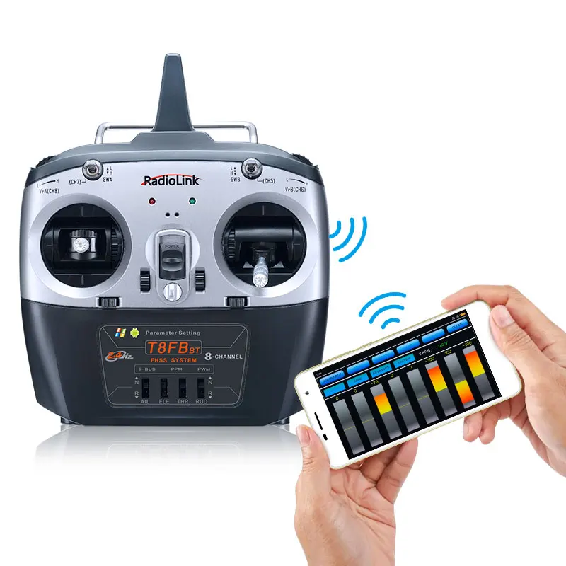 Hot Customized Service Radiolink Official Factory T8FB 2.4GHz 8 Channels RC Remote Transmitter Remote Controller Radio Boys Toy