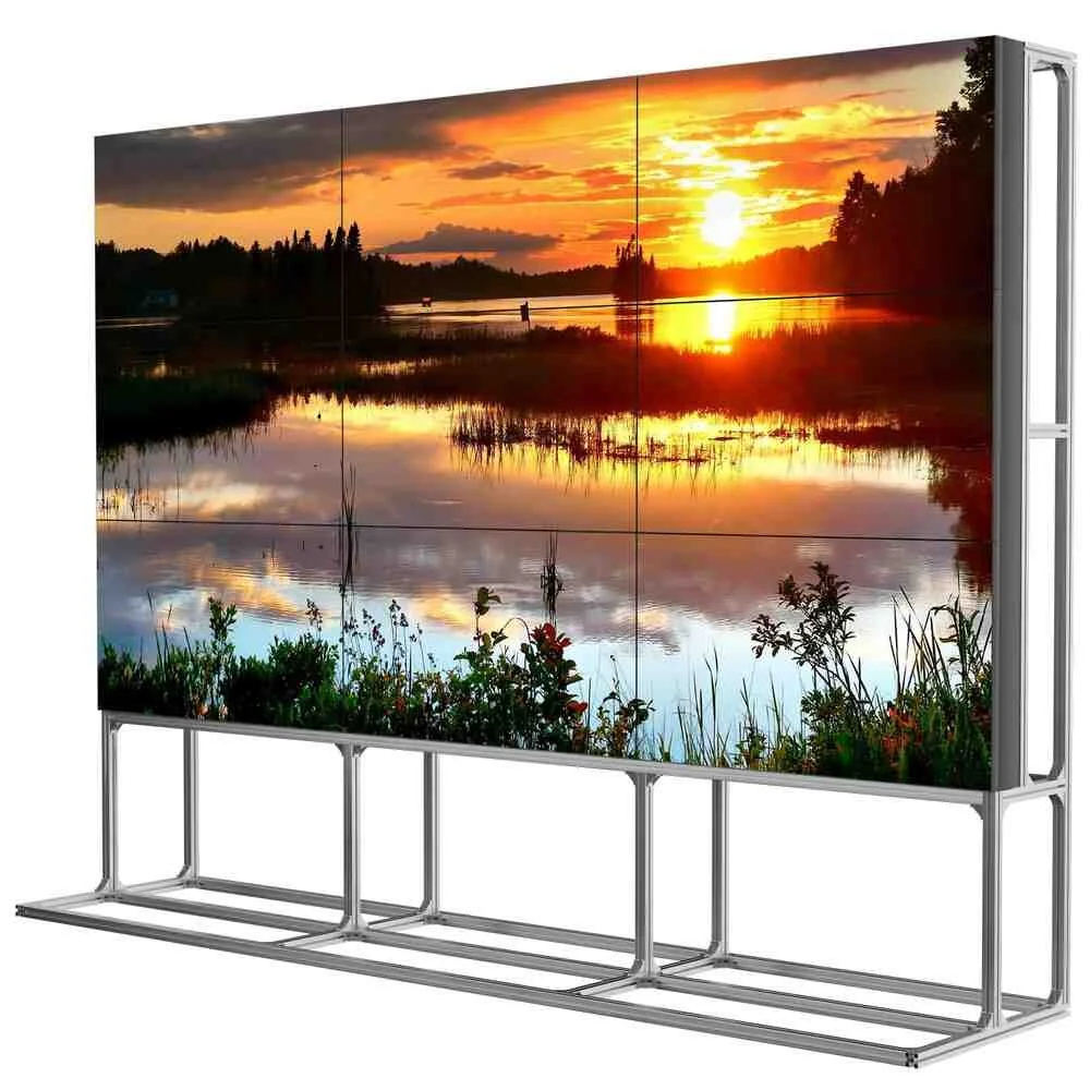 Indoor 4K HD Videowall 55 Inch 2x2 3x3 Advertisement Display Splicing Screen Advertising Players LCD Video Wall