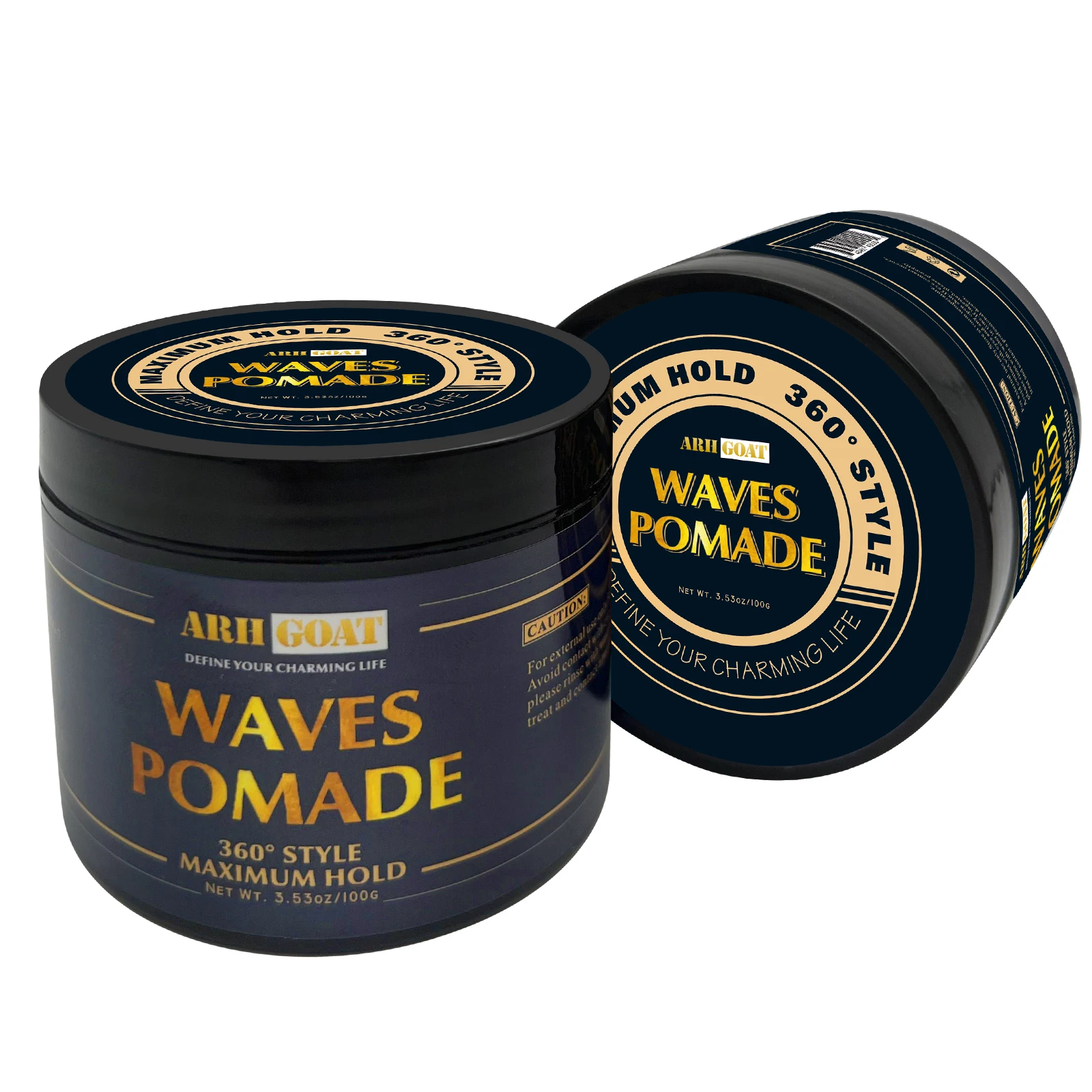 Private Label  Organic Natural Hair Wax  Men For 360 Waves  Hair Wave Pomade