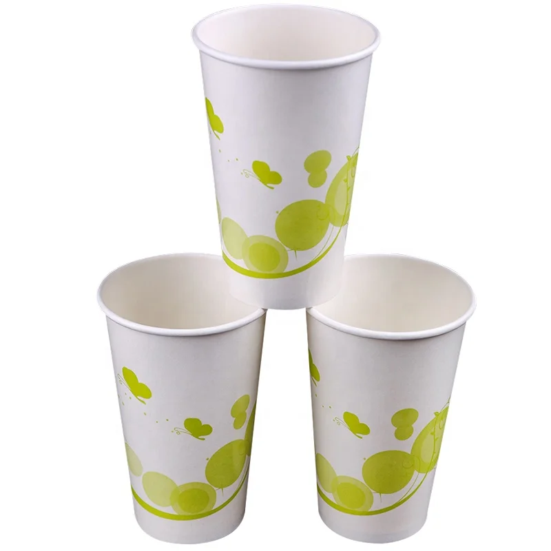 16Oz Beverage Paper Cup With Logo overall print high speed machine