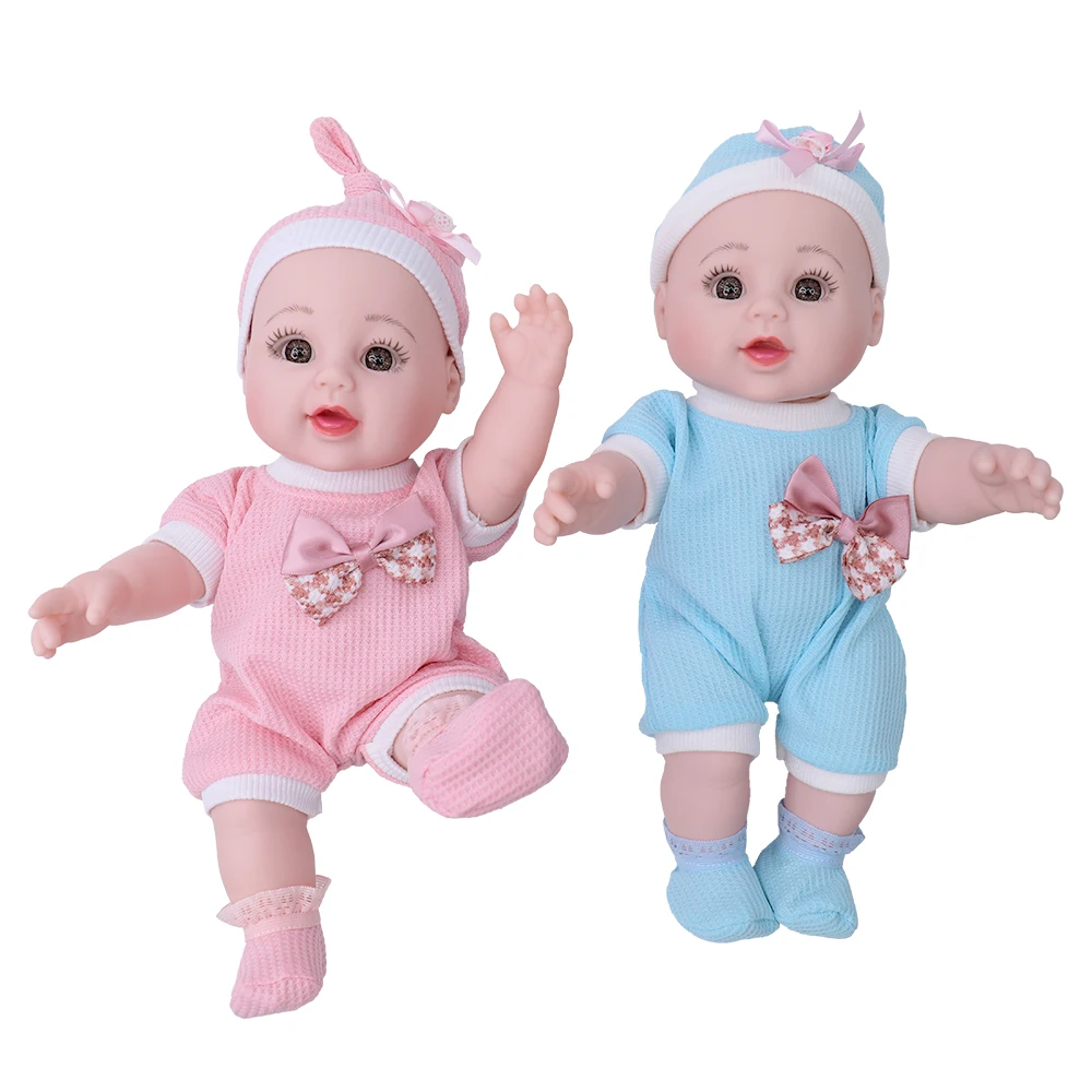 Tusalmo mini cute lovely dolls naked baby doll wholesale price high quality vinyl  silicone reborn dolls with open eyes