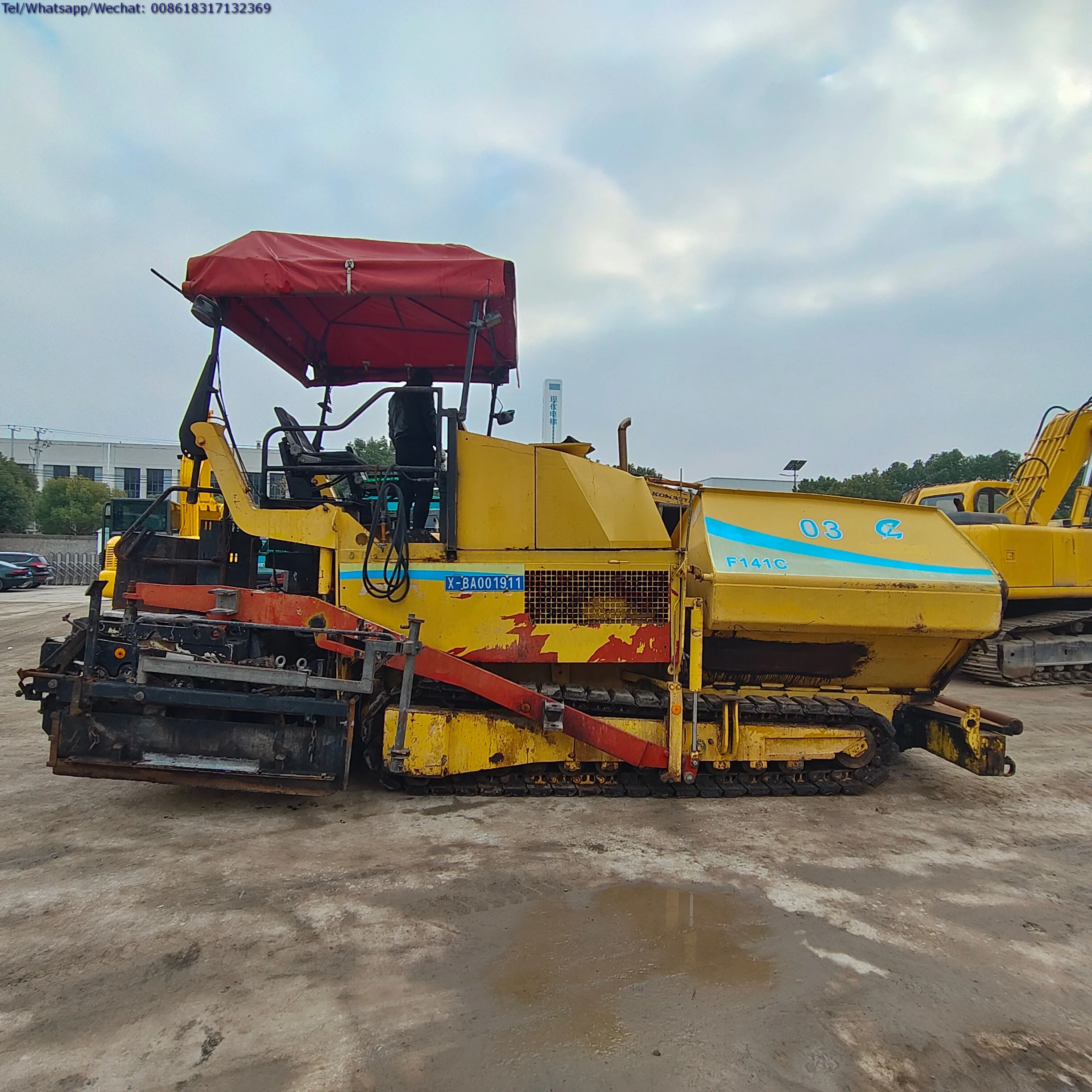 Dynapac F141C гусеничный асфальтоукладчик Second Hand оригинальный