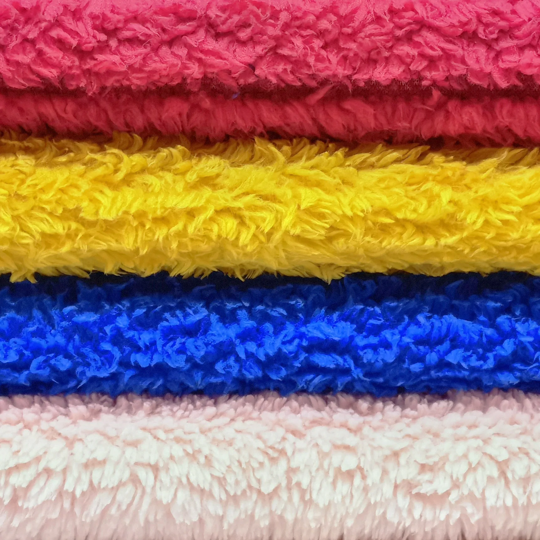 100% Recycled Polyester Coral Fleece Jacquard Dyed Microfiber  Fabric Factory Directly Sell