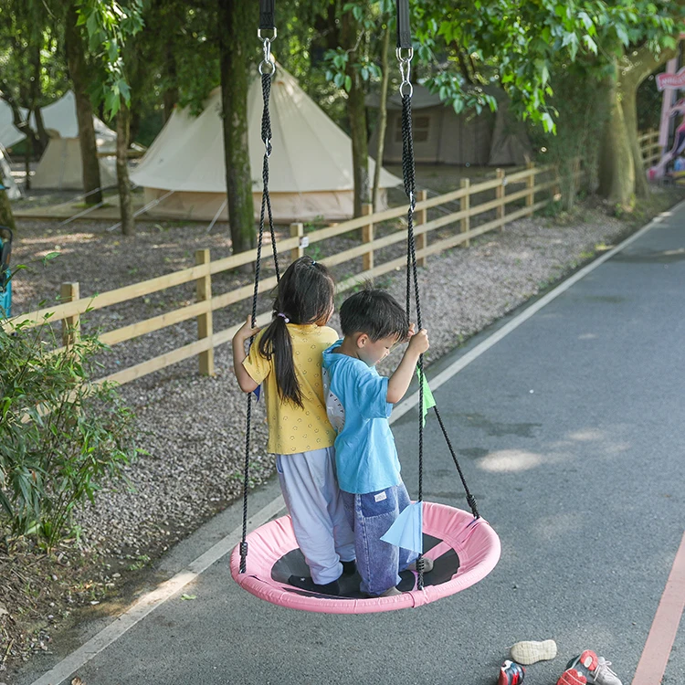 ZOSHINE Factory Wholesale Waterproof Round Colorful Rainbow Swing Customized Garden Swing