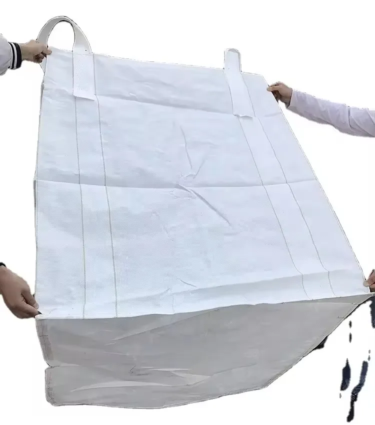 Heavy Duty Waterproof Jumbo Agriculture 1000kg Top Spout Bottom Flat Tonne Big Bag for ore copper mine metals minerals