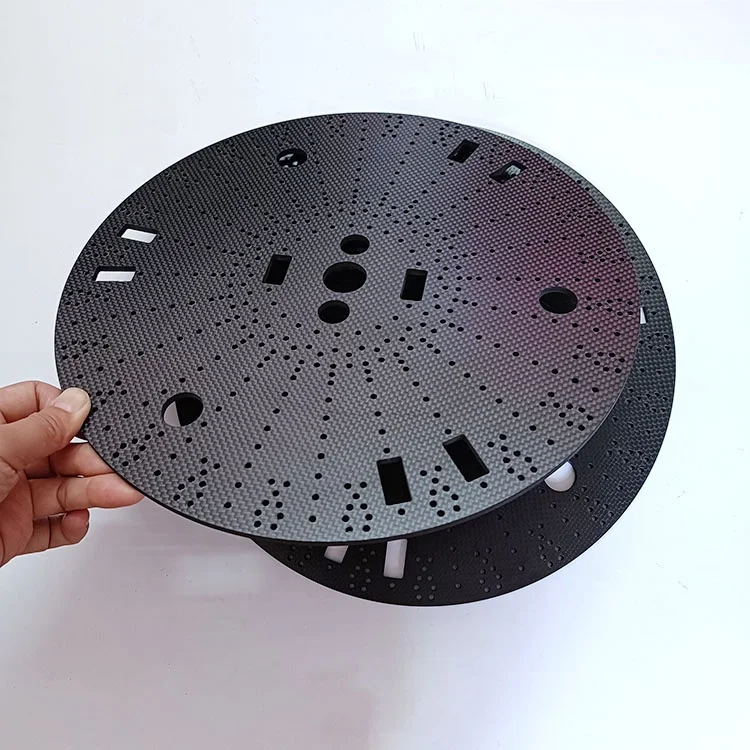 CNC Cutting Carbon Fiber Sheet for Go-cart Sprocket Protector