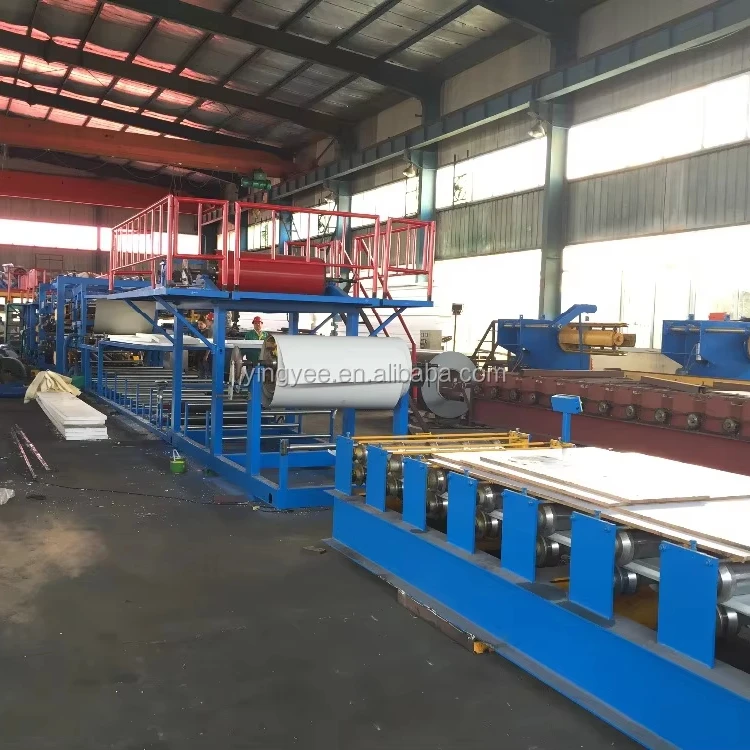 hydraulic press equipment for eps & rock wool sandwich panel/wall sandwich panel roll forming machine