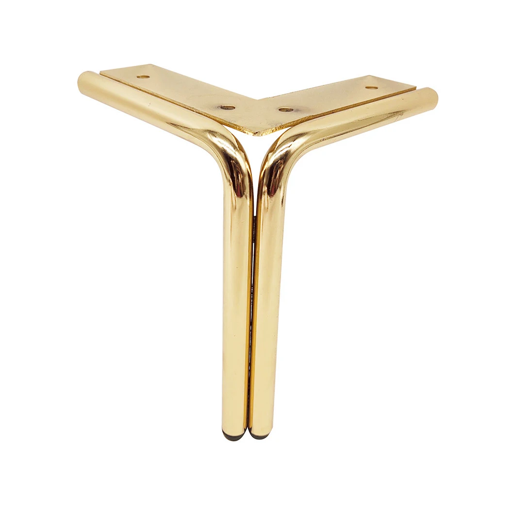 Pinlong -model: D058 light luxury high durable sofa base wrought iron gold table leg furniture cabinet leg