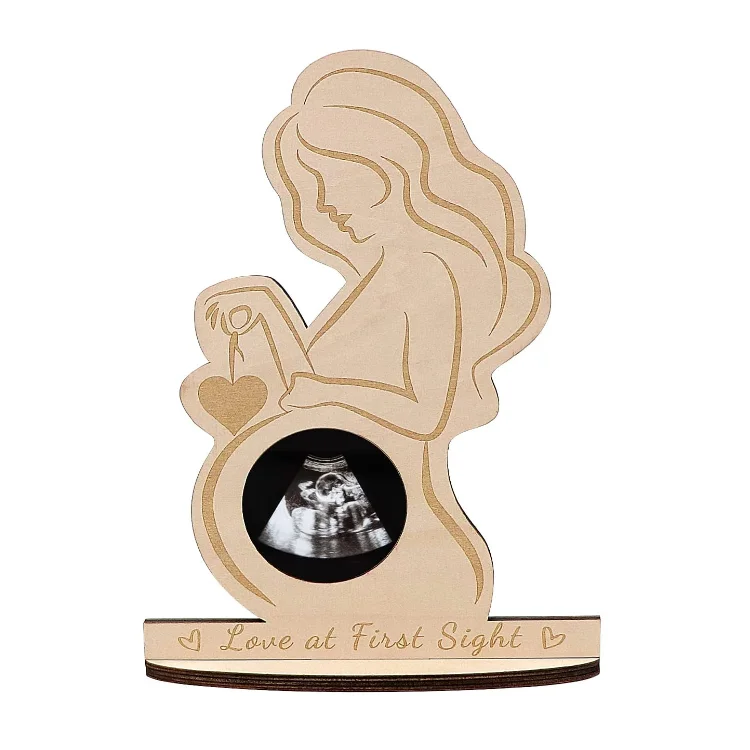 Baby First Photo Ultrasound Frame Sonogram Frames Pregnancy Wood Photo Frame Baby