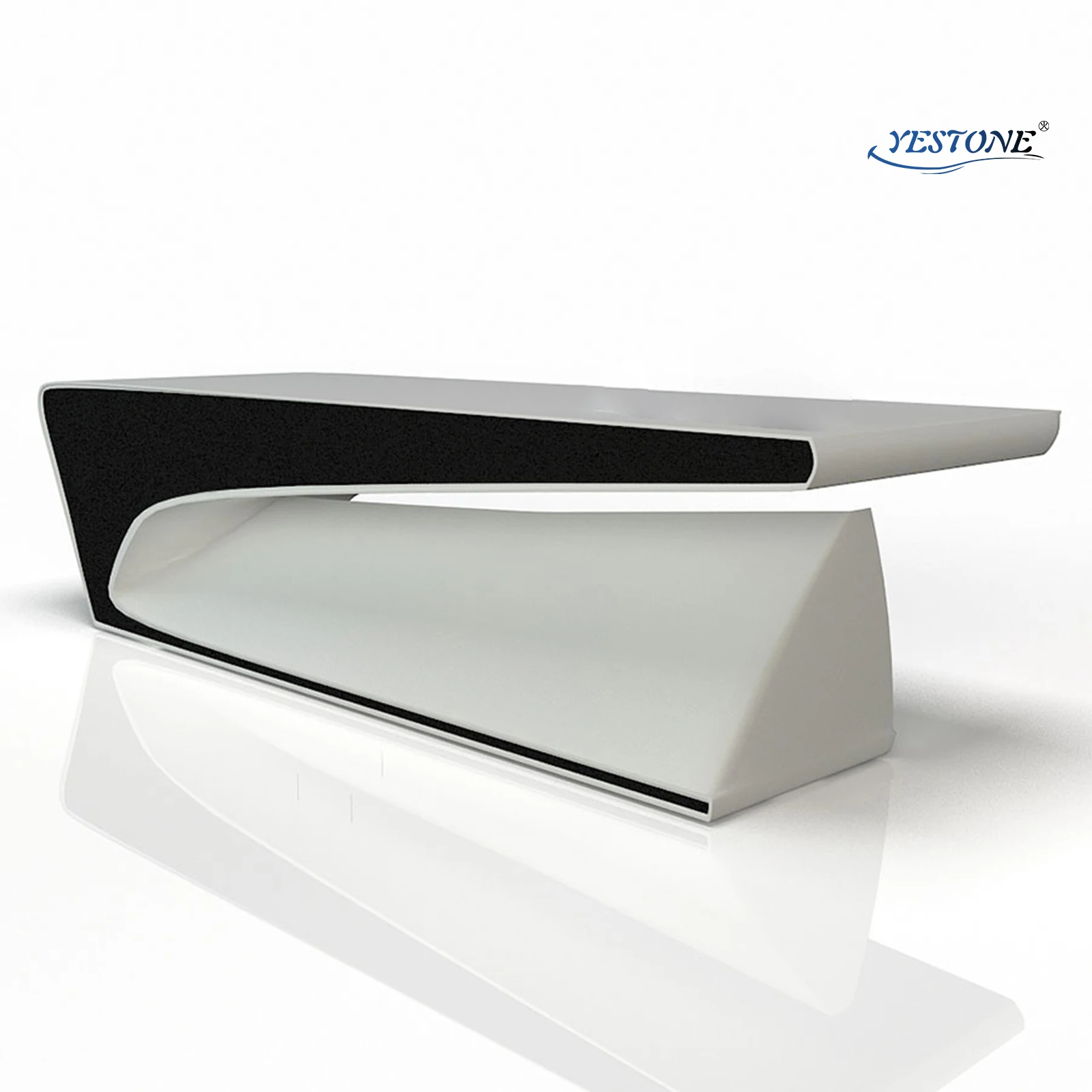 YESTONE office black executive ceo office executive table Executive Table L Shape Melamine Manager Table