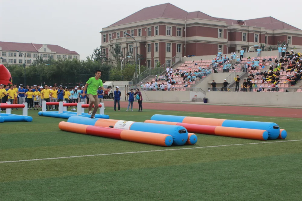 Outdoor team building games exciting activities inflatable obstacle sports games