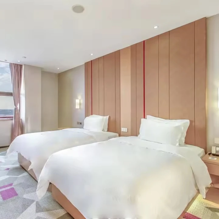 Ready Made 5 Star Chinese Deluxe Twin Room All Set Specification Bedroom Furniture For Ramada Hotel