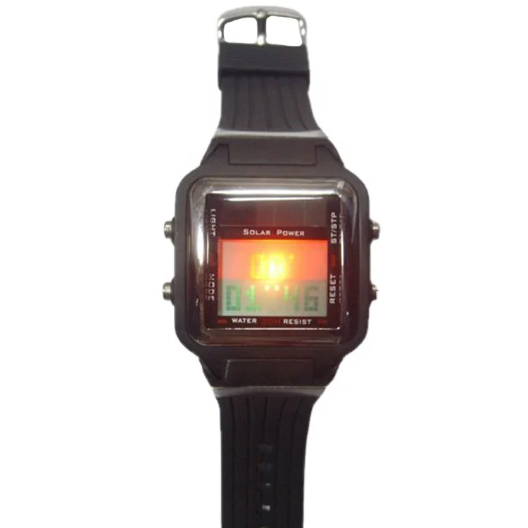 Cool LED Solar Sport Watches for men multifunction watch