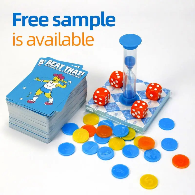 Хорошее качество индивидуальная печать и коробка покупка онлайн подарок для напитков семейная карточная игра