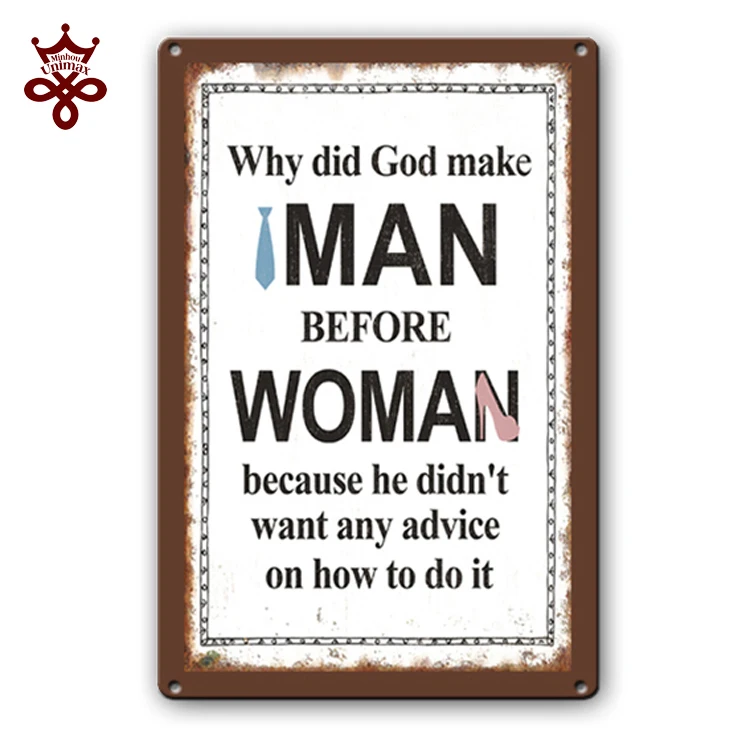 
Cheap wall decorative plaque funny shabby chic tin sign 20X30CM rusty souvenir metal signs 