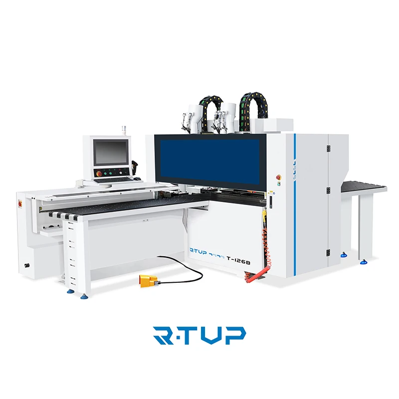 R-TUP 6 Sides Multi Drilling Machine Woodworking Double Spindles CNC Boring Machine