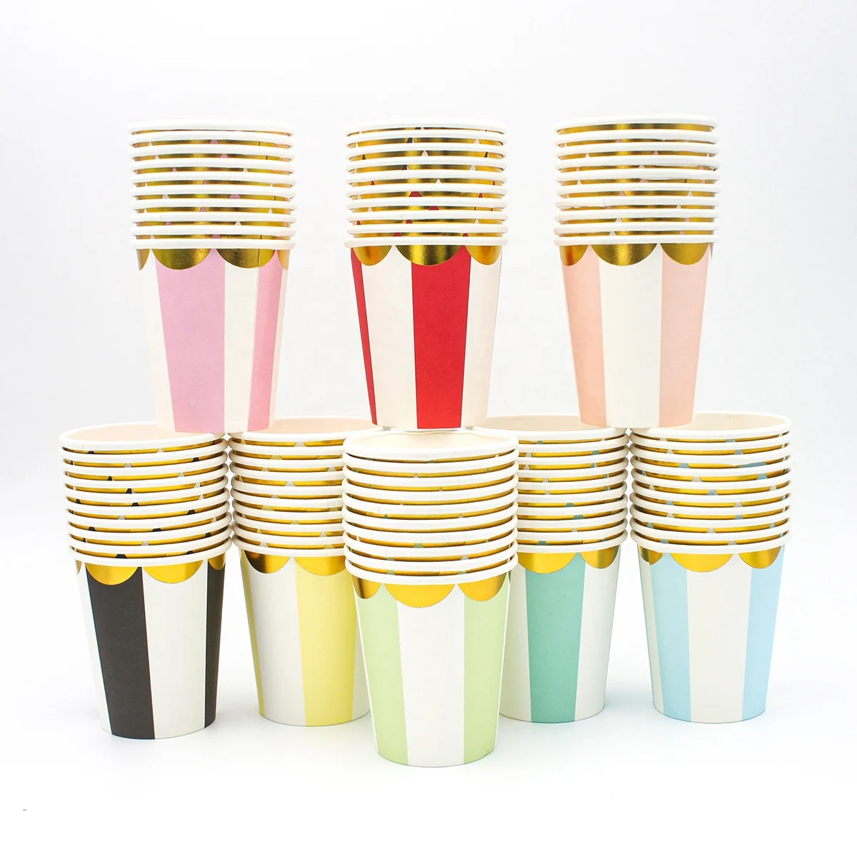 9oz Foil Paper Cups For Birthday Party Decorations Supplies Or Custom