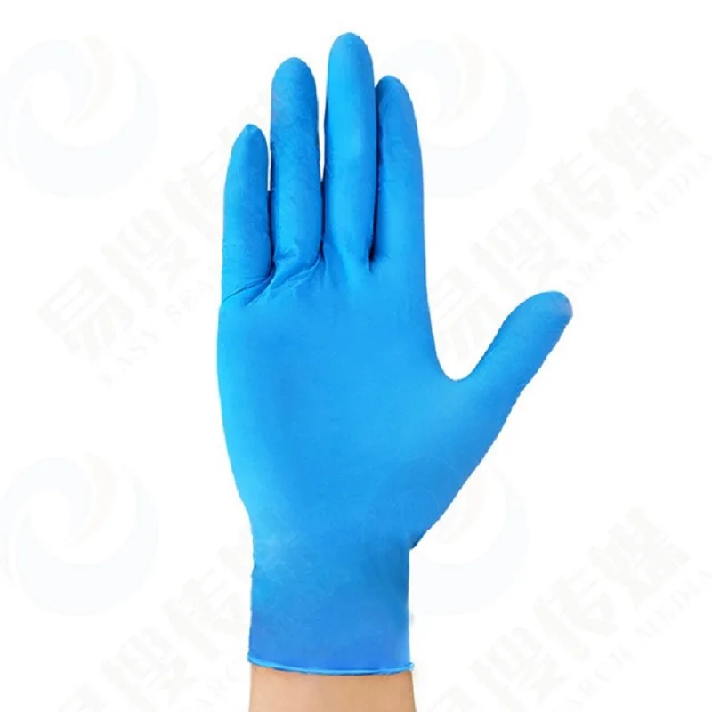 Clean Cheap Gloves Gloves Food Grade Powder Free Gloves Nitrile Blue BOX Logo House Pcs Color Package Multi