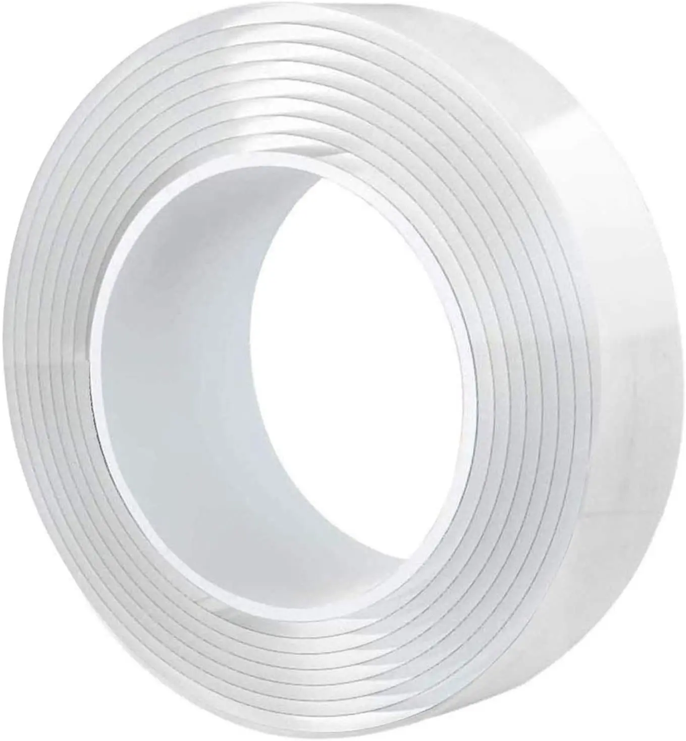 2 mm x 30 mm x 9.84 ft Reusable Nano Gel Grip Tape Washable Clear Sticky Gel Tape for Fix Carpets, Pictures or Home Office