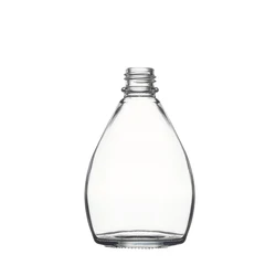 Berlin Packaging Water Drop Shape Coffee Tea Bottles 100ml 150ml Drink Juice Milk Beverage Wine Glass Flask Bottle