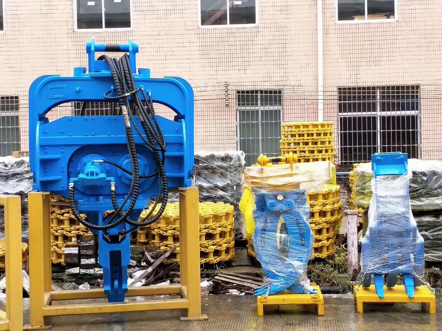Doosan DX225 DX700 Excavator Mounted Vibro Hammer New Hydraulic Concrete Pile Driver Core Motor Bearing Post High Construction