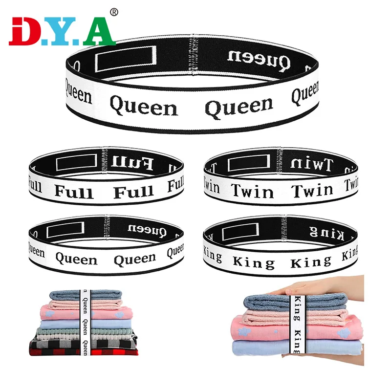 Custom Design King Full Queen Twin  Jacquard Elastic Foldable Bed Sheet Set Organizer for Amazon