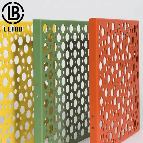Decorative Laser cutting Outdoor Aluminium Perforated Sheet Metal Facade