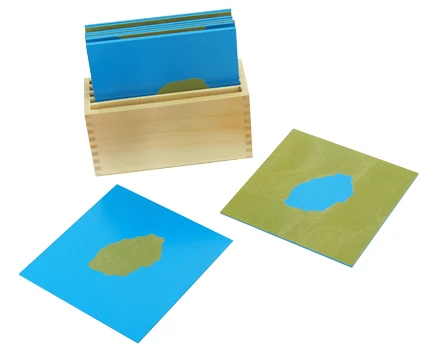 Most Popular Educational Montessori Geography Land Form Cards For Infant Funny toys