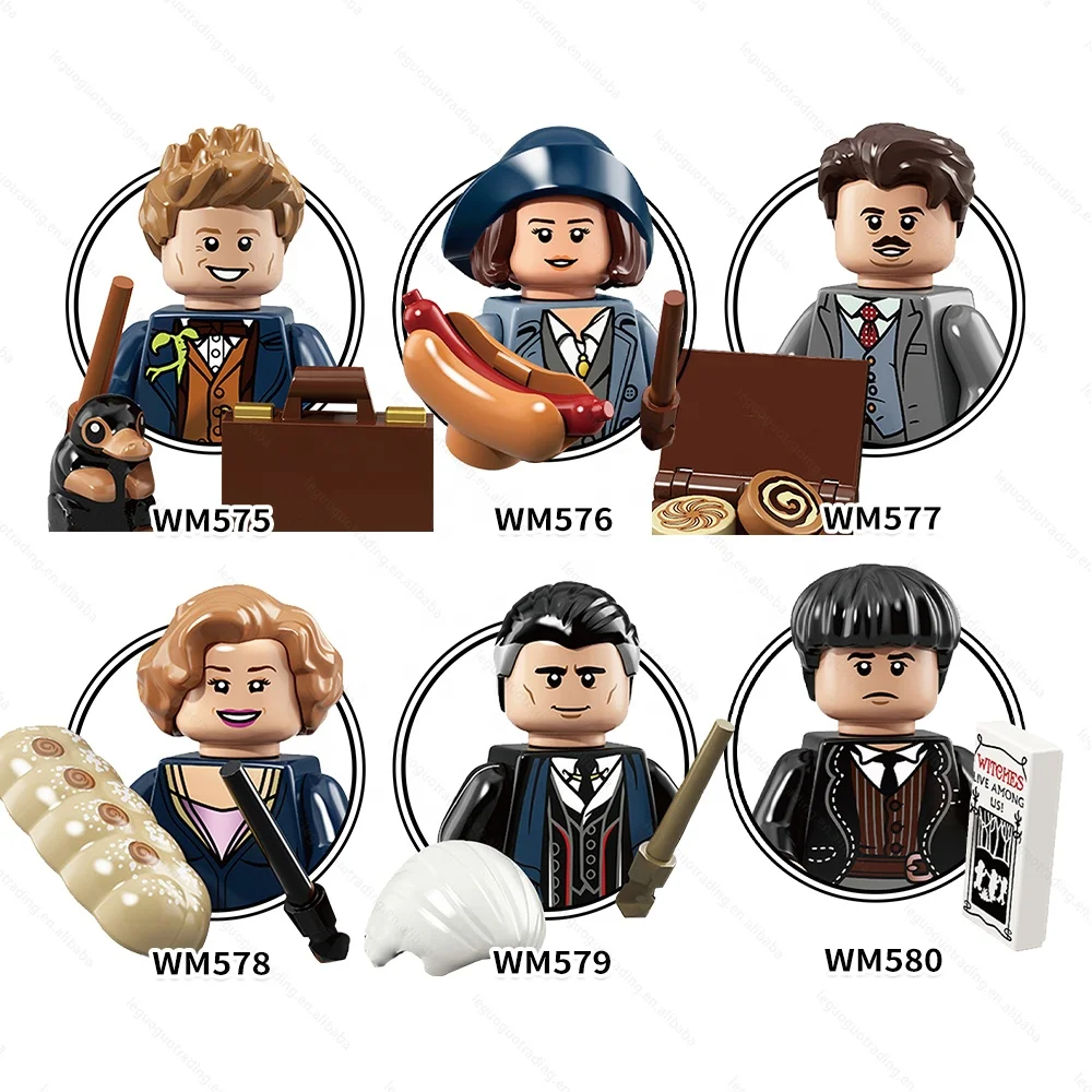 WM Blocks Potteres l Mini Action Figurely Harry Series Potterl Building Blocks Figures Mini Bricks Toys Juguetes