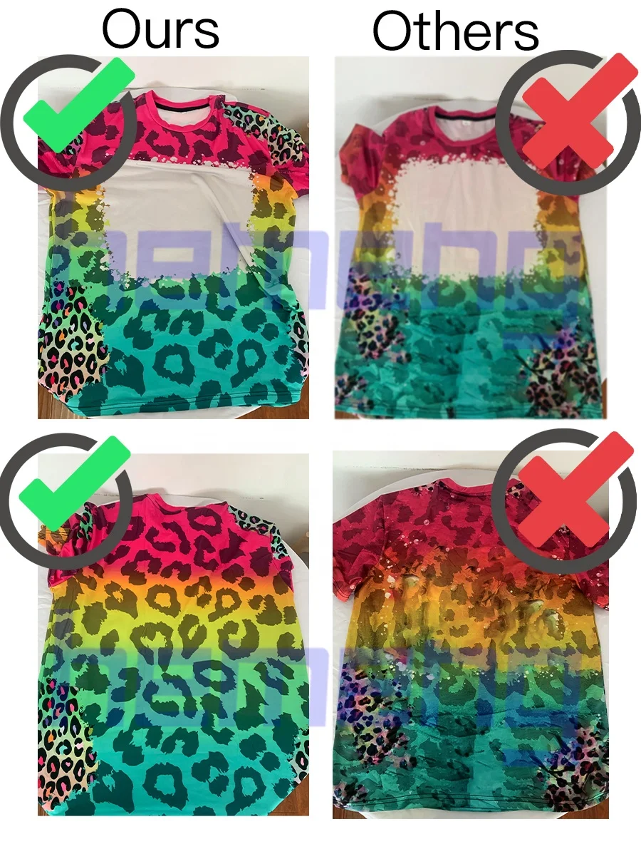 USA Shipping High Quality Custom V-Neck 100Polyester Sublimation Shirts Plain Faux Bleached Printing Blank T-Shirts