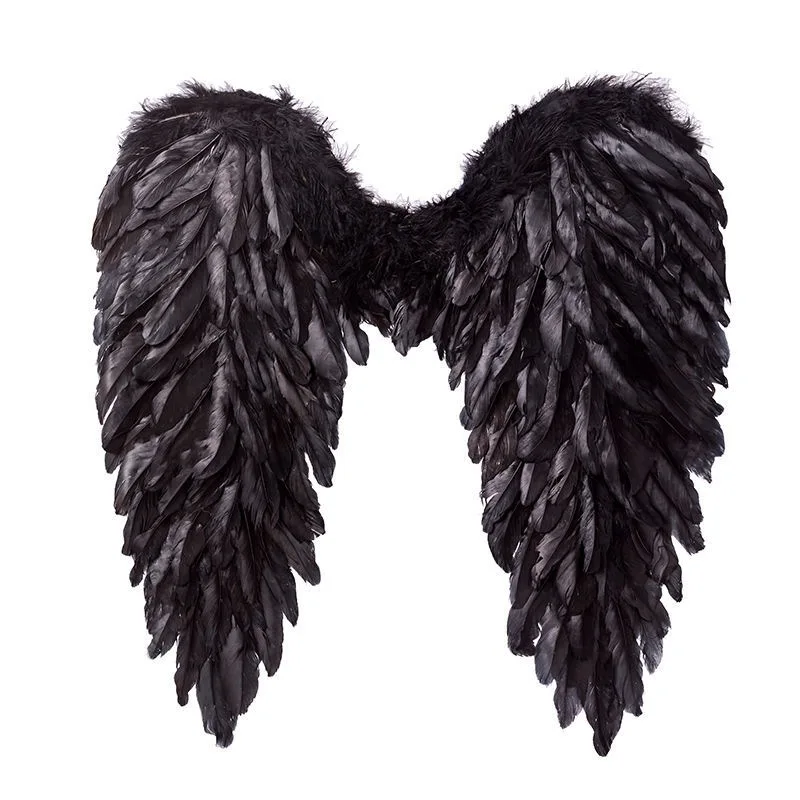 Halloween Cosplay Party Accessories White Guardian Angel Feather Wings