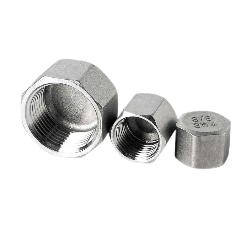 304 stainless steel hexagon cap 316 pipe plug internal thread multi-lateral internal wire plug female thread head