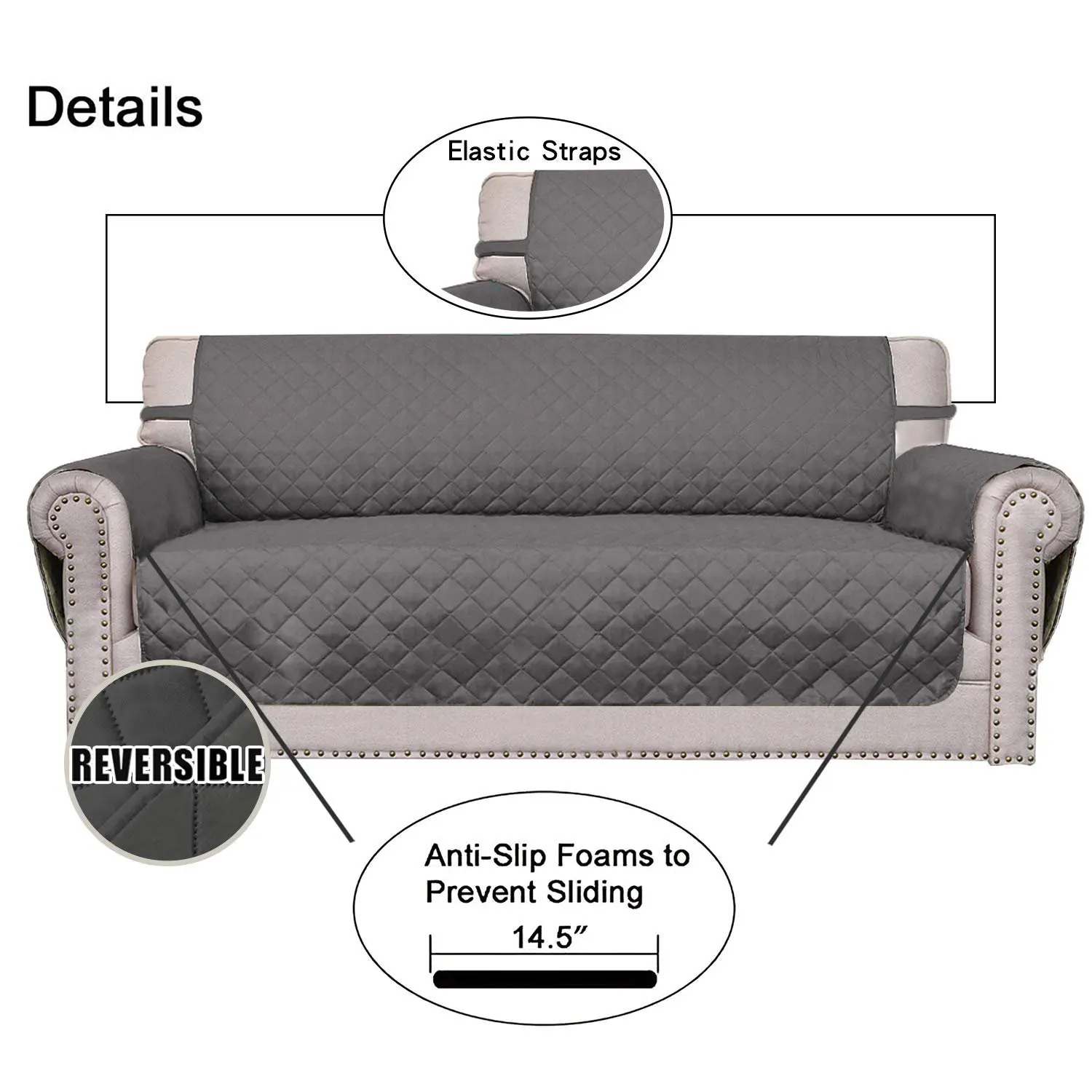 Design Cover for 1/2/3/4 Seat Sofas Furniture Protector Couch Cover 2022 High Quality OEM Plain for Pets Dog Cat Waterproof