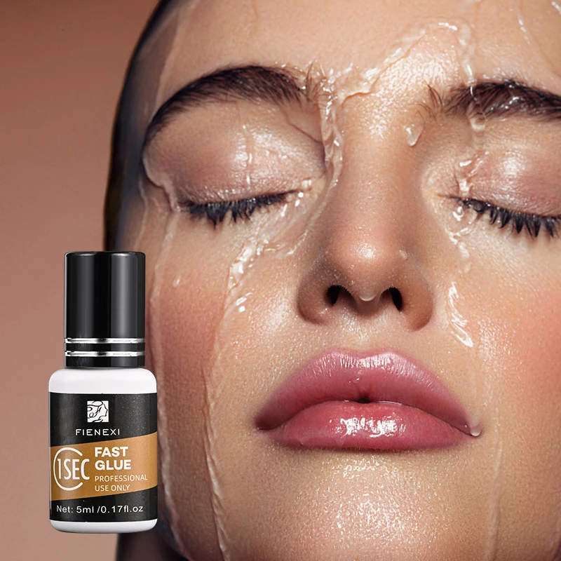 new product launch 1s rapid drying uv waterproof eyelash glue eyelashes with glue